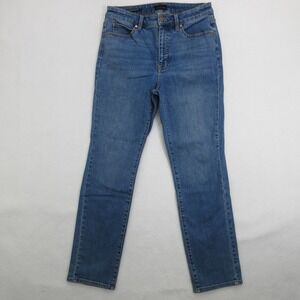 Talbots Womens P Blue Straight Leg Jeans Petite Stretch